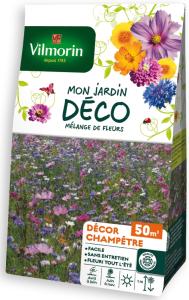 Décor Champêtre - 50 M² - Mélange de fleurs